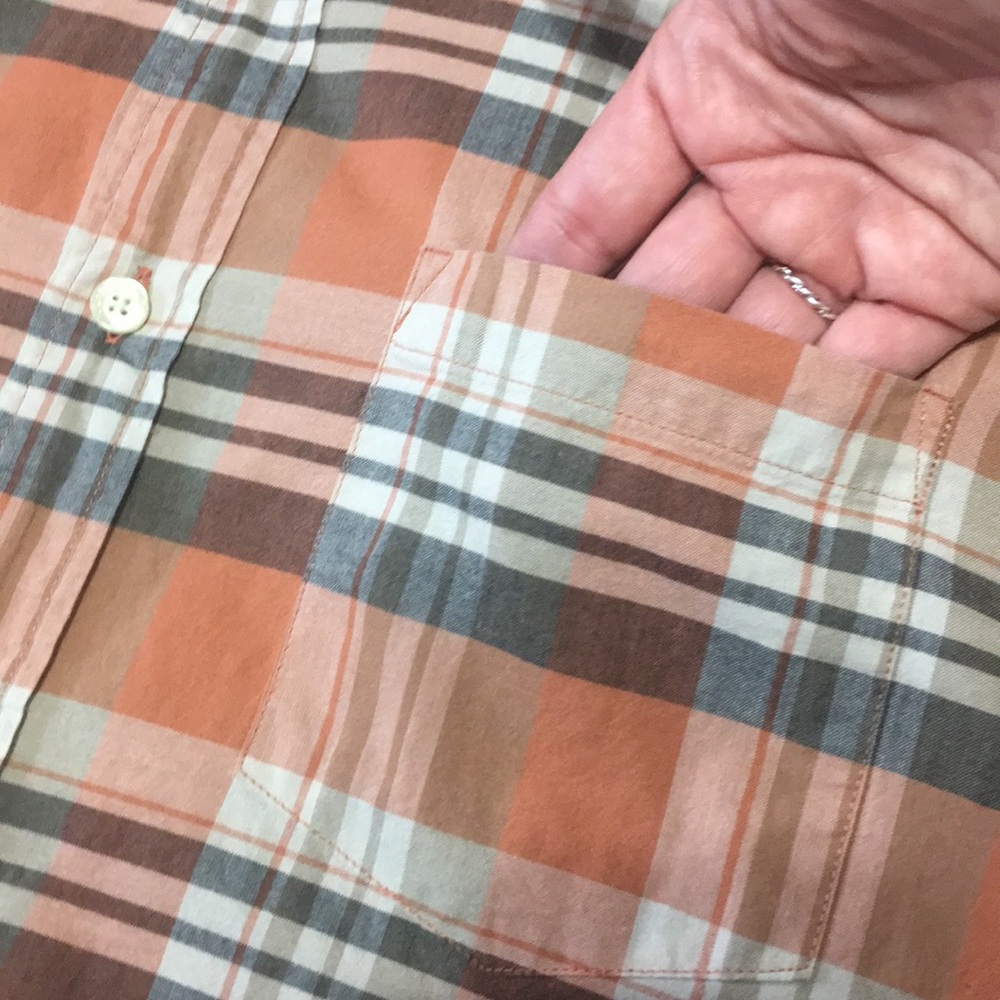 J. Crew Summer Plaid Shirt button down - Picture 5 of 7